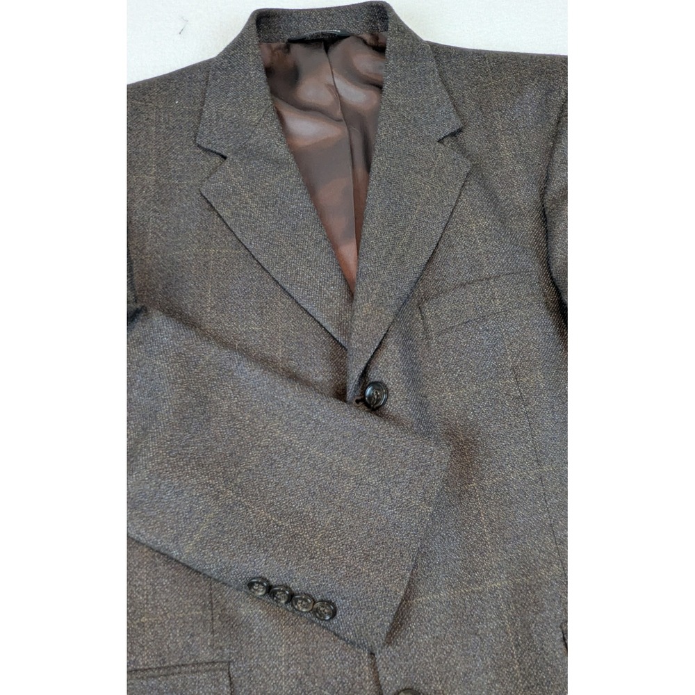 Stafford Executive Men's Cashmere/Wool Blend Blazer Sport Coat‎ Jacket Brown 40S